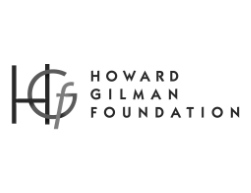 The Howard Gilman Foundation logo white.